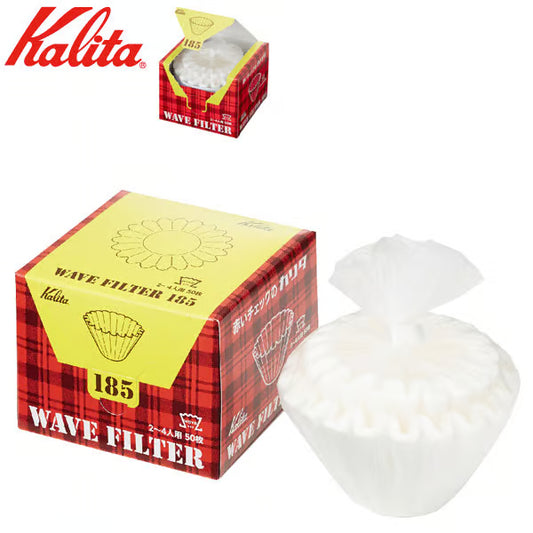 Kalita ウェーブフィルター185｜Simplify the Brewer対応・50枚入り